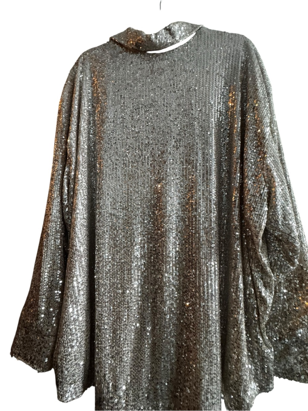 Ruby Rd Sequin Button-Front Shirt Jacket 3X - Picture 8 of 9